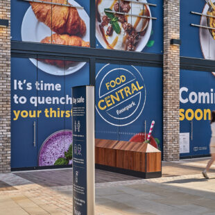 Food Central Fosse Park window graphics