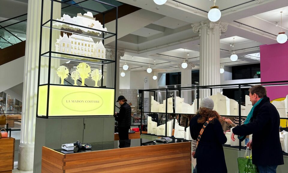 La Maison Couture lightbox display in Selfridges London