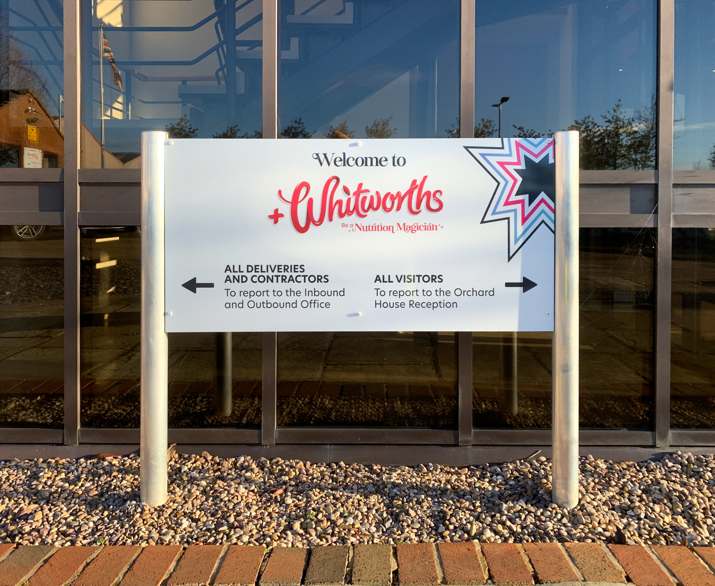 Whitworths entrance signage